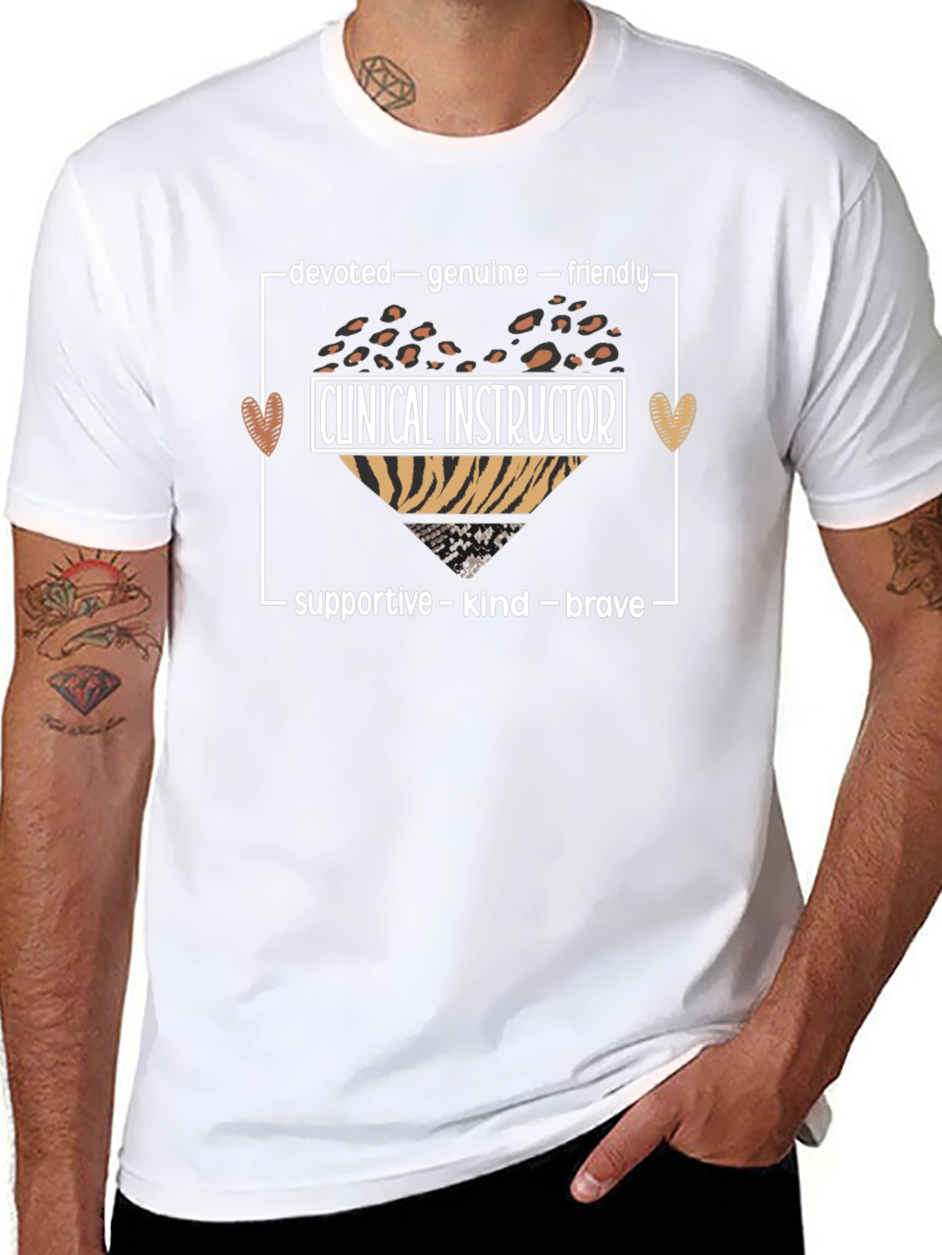 Clinical Instructor Heart Graphic T-Shirt
