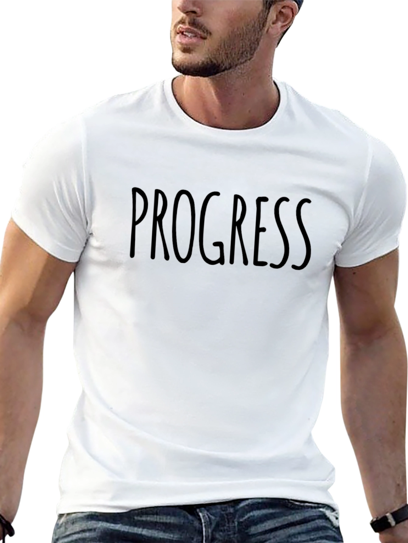 Progress Black Graphic T-Shirt