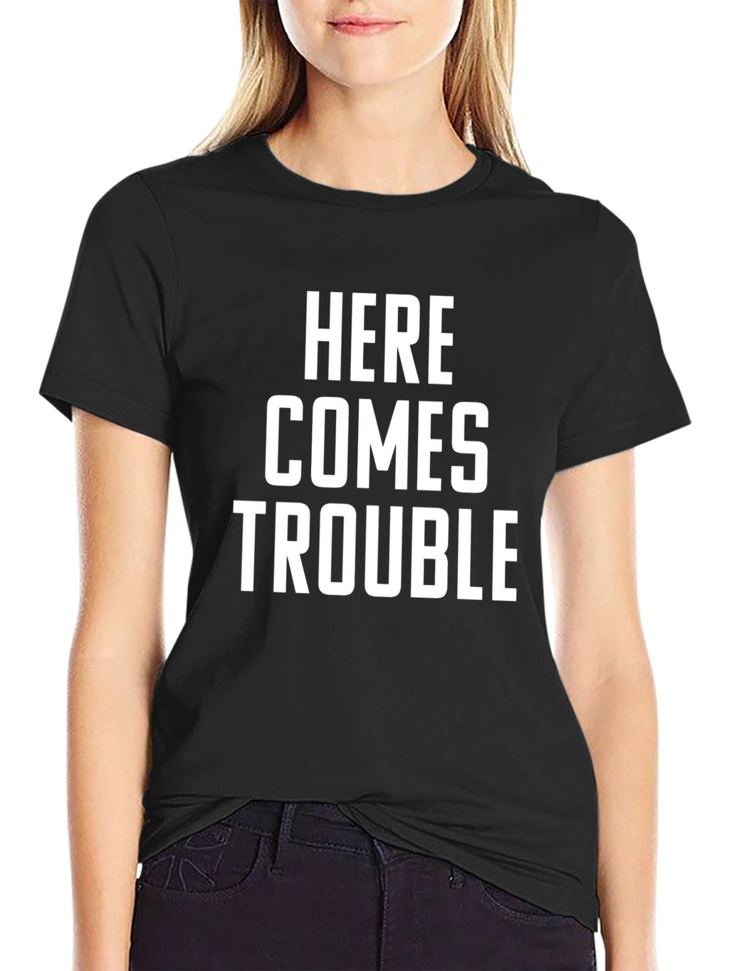 Here Comes Trouble Graphic T-Shirt