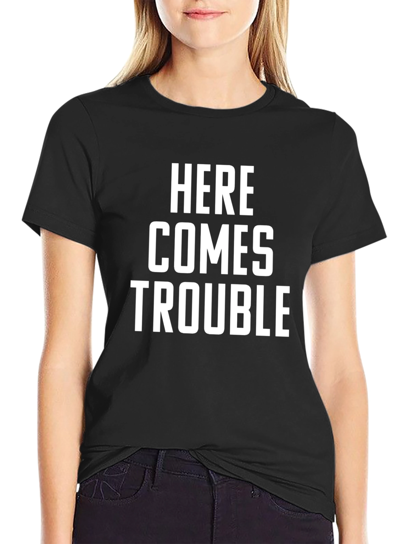 Here Comes Trouble Graphic T-Shirt