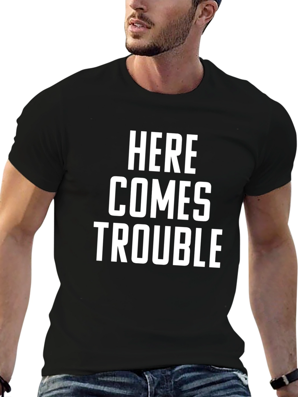 Here Comes Trouble Graphic T-Shirt
