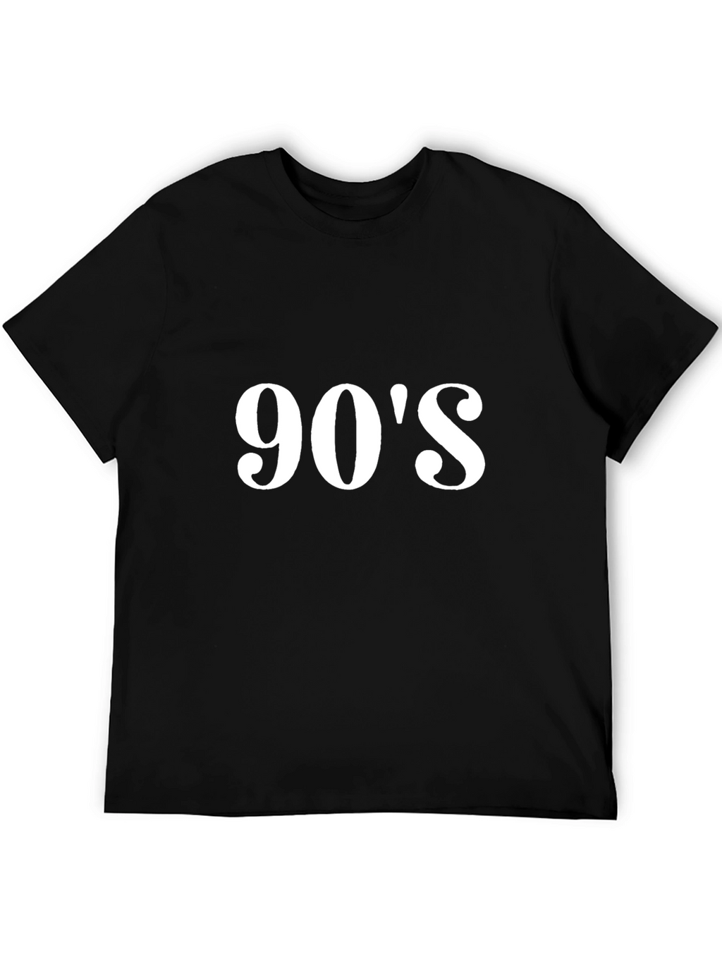 90s Throwback T-Shirt - Retro Style Black Tee