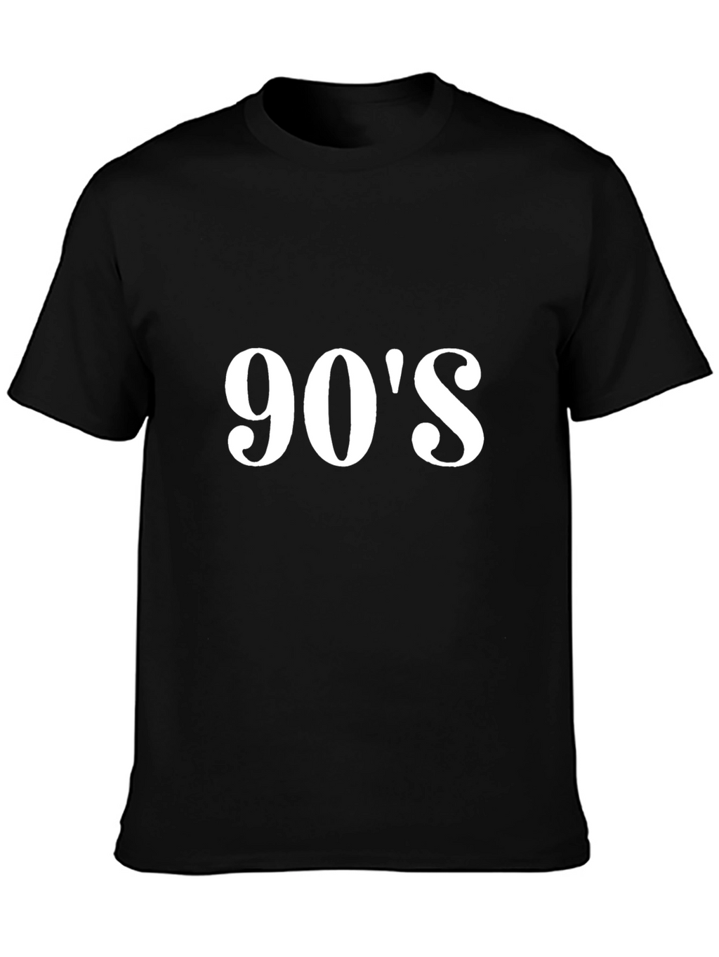 90s Throwback T-Shirt - Retro Style Black Tee