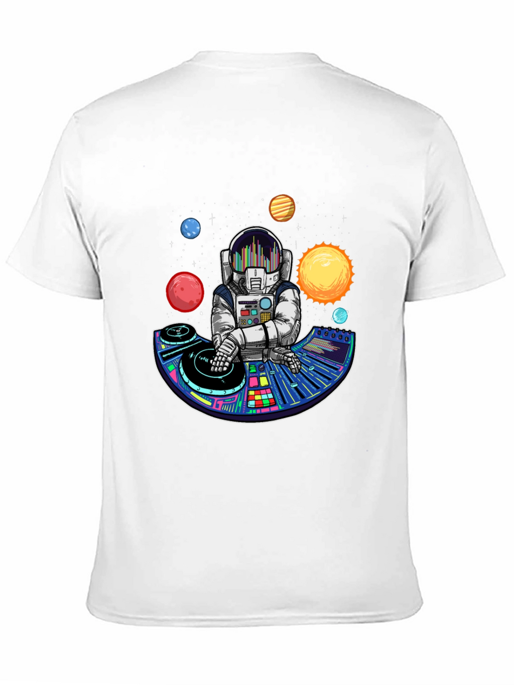 Astronaut DJ T-Shirt - Space Music Lover Tee