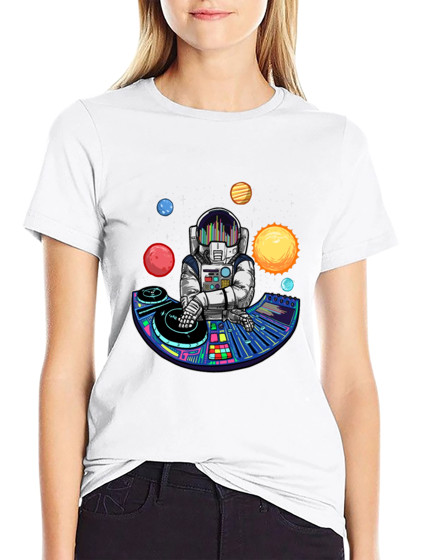 Astronaut DJ T-Shirt - Space Music Lover Tee