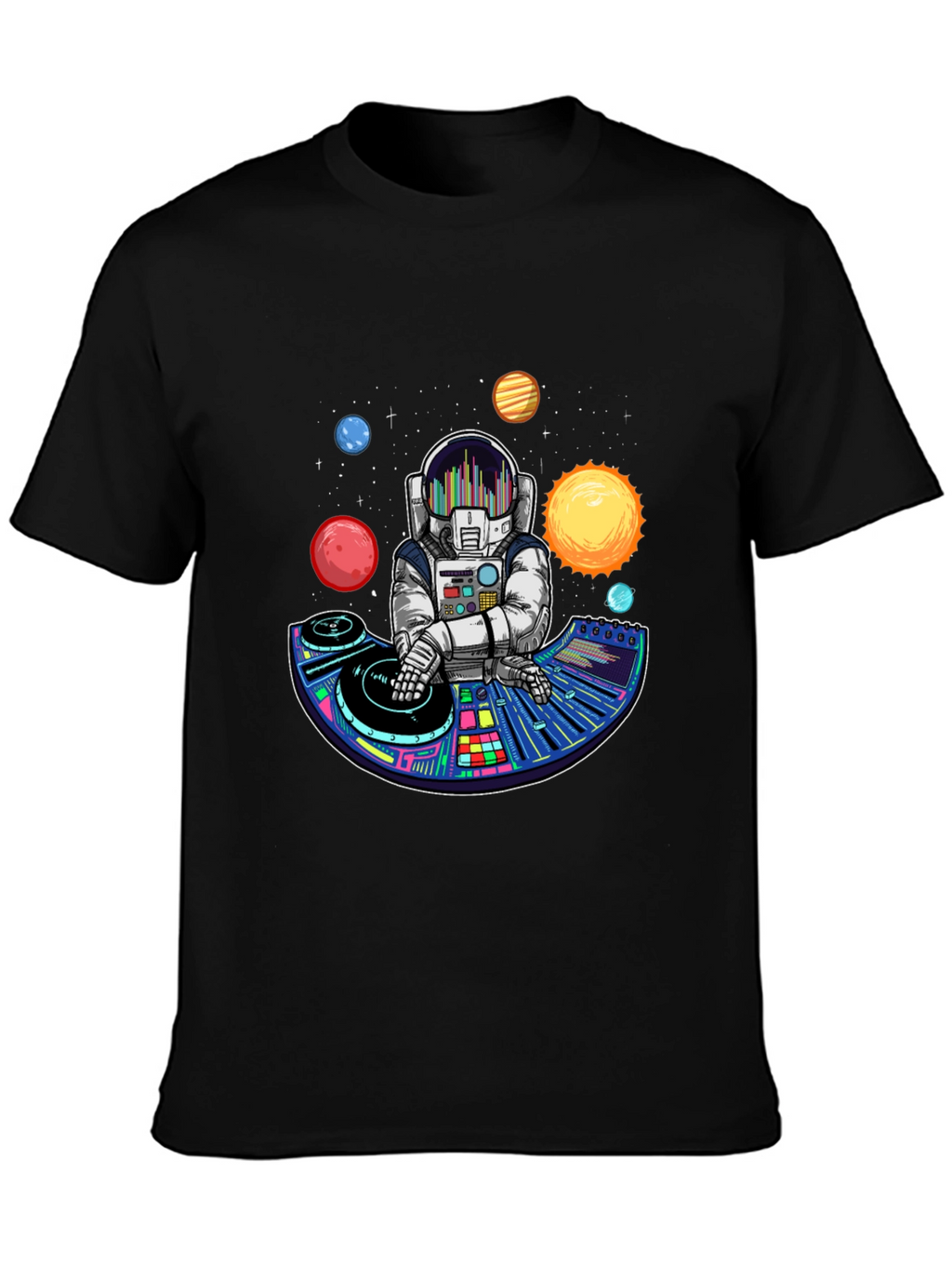 Astronaut DJ T-Shirt - Space Music Lover Tee