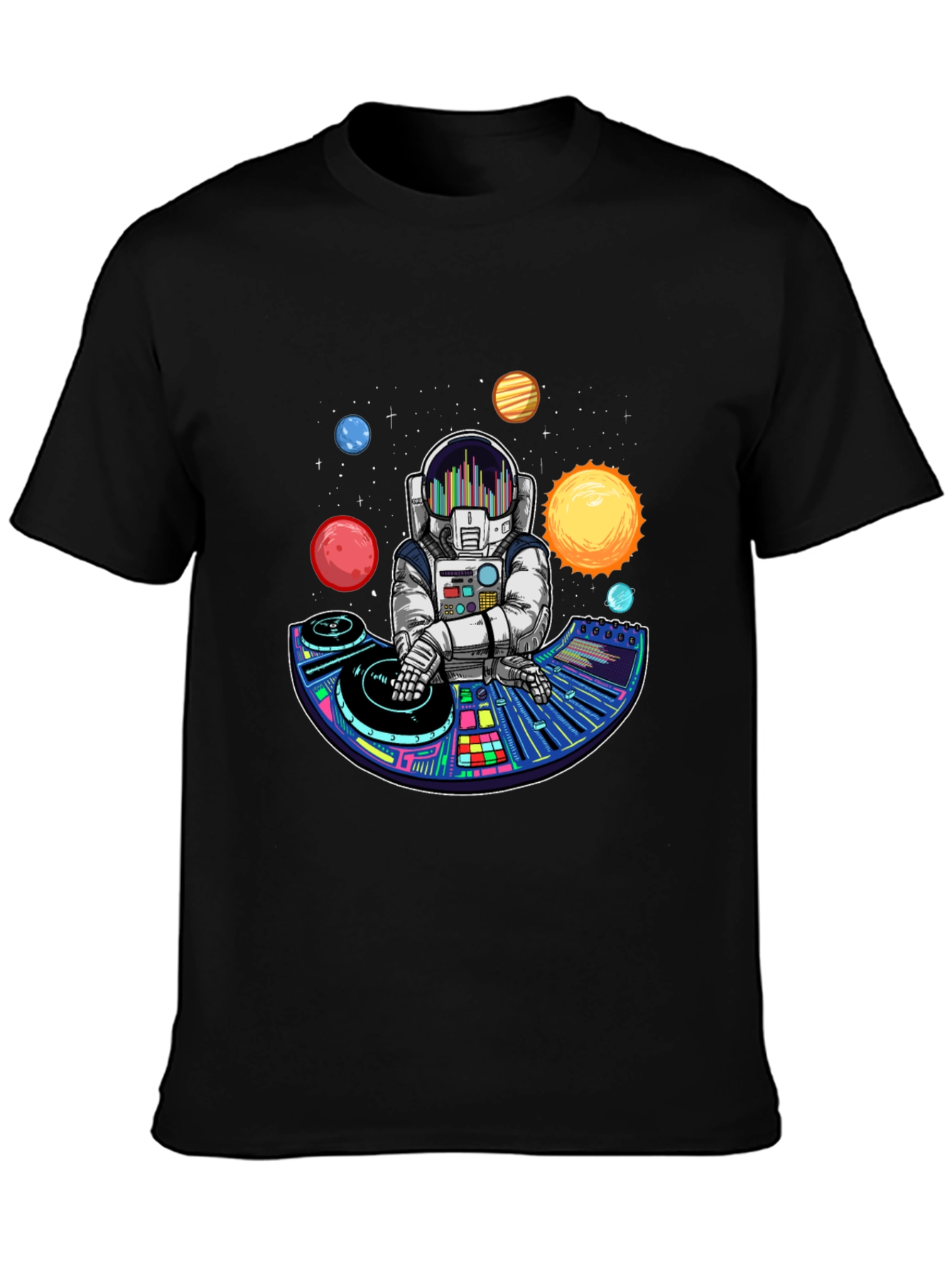 Astronaut DJ T-Shirt - Space Music Lover Tee