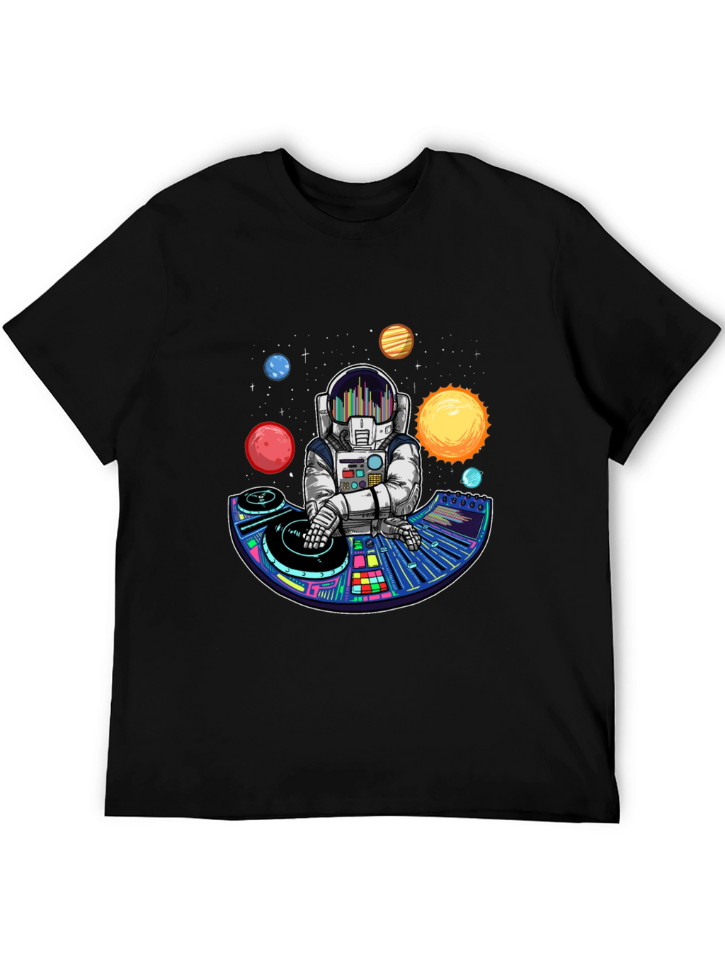 Astronaut DJ T-Shirt - Space Music Lover Tee