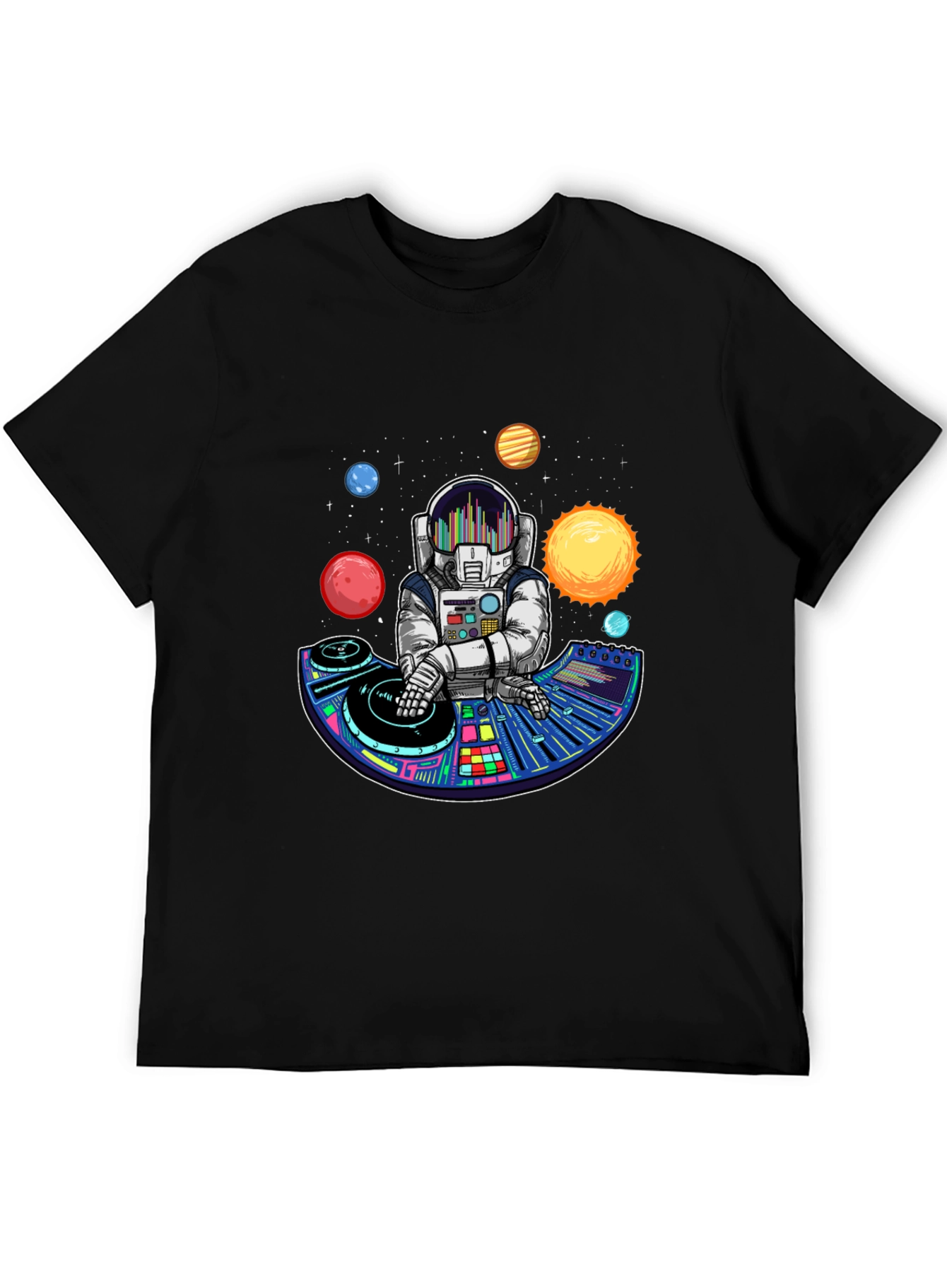 Astronaut DJ T-Shirt - Space Music Lover Tee