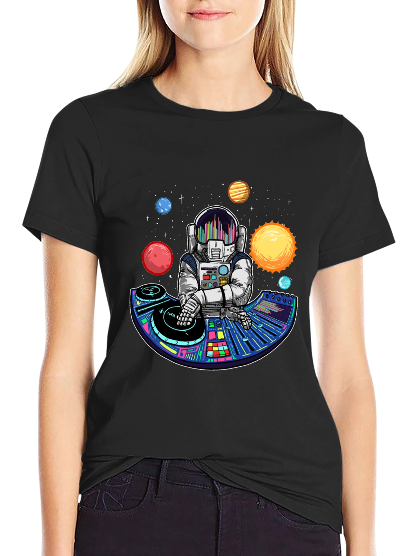 Astronaut DJ T-Shirt - Space Music Lover Tee