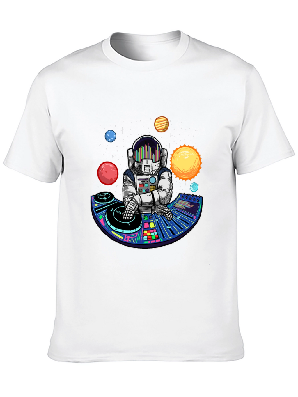 Astronaut DJ T-Shirt - Space Music Lover Tee