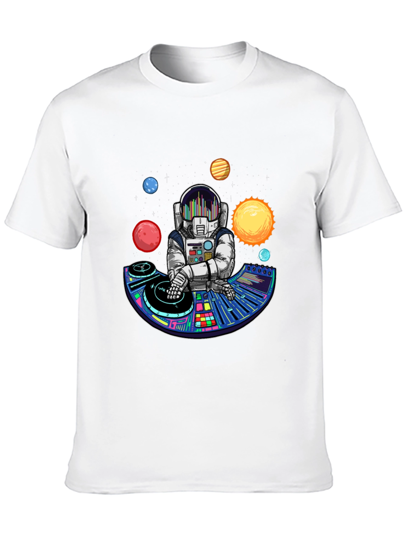 Astronaut DJ T-Shirt - Space Music Lover Tee