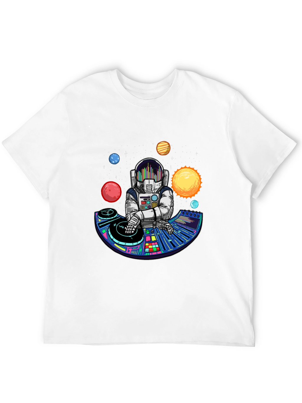 Astronaut DJ T-Shirt - Space Music Lover Tee