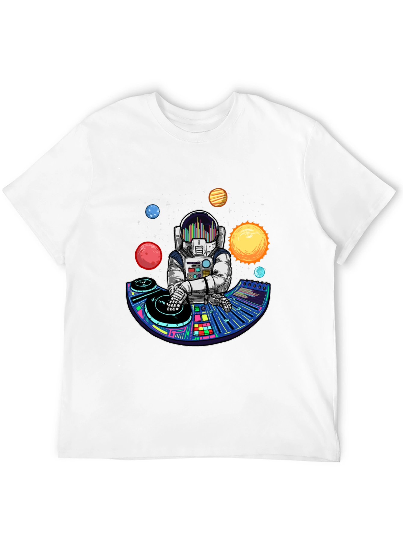 Astronaut DJ T-Shirt - Space Music Lover Tee