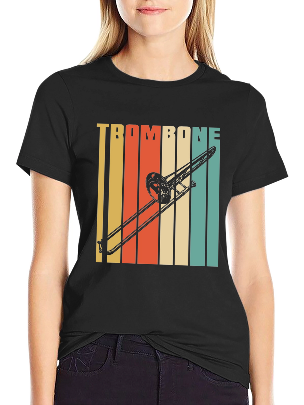 Retro Trombone Player T-Shirt