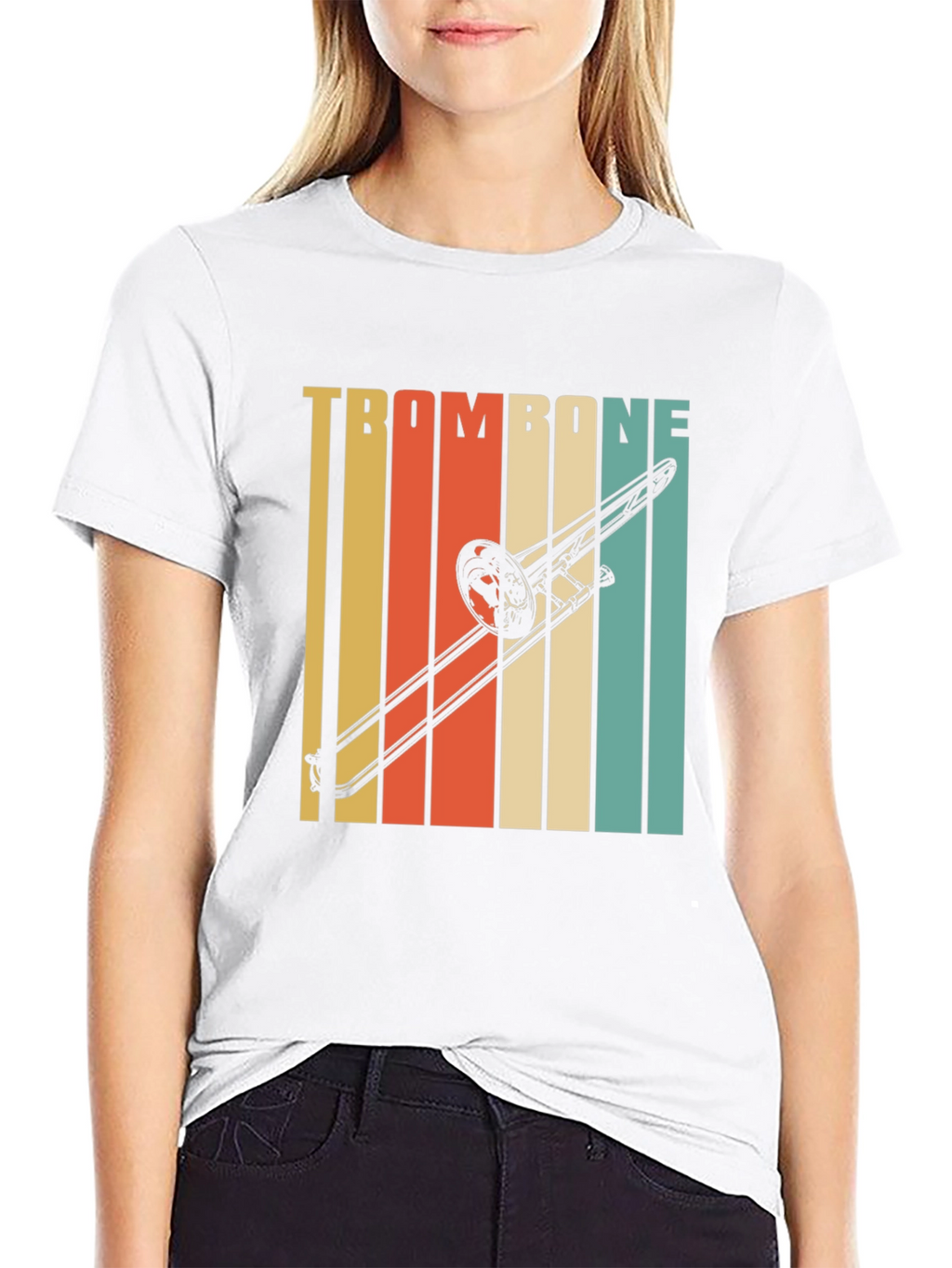 Retro Trombone Player T-Shirt