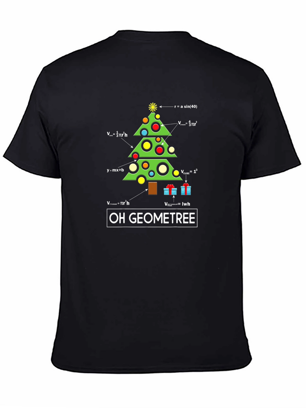 Oh Geometree Math Christmas T-Shirt