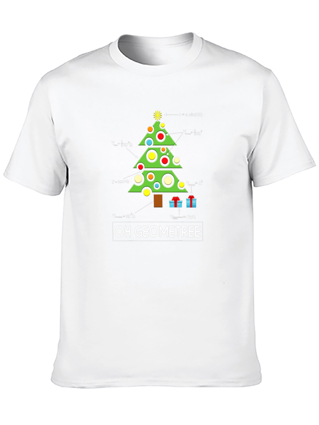 Oh Geometree Math Christmas T-Shirt