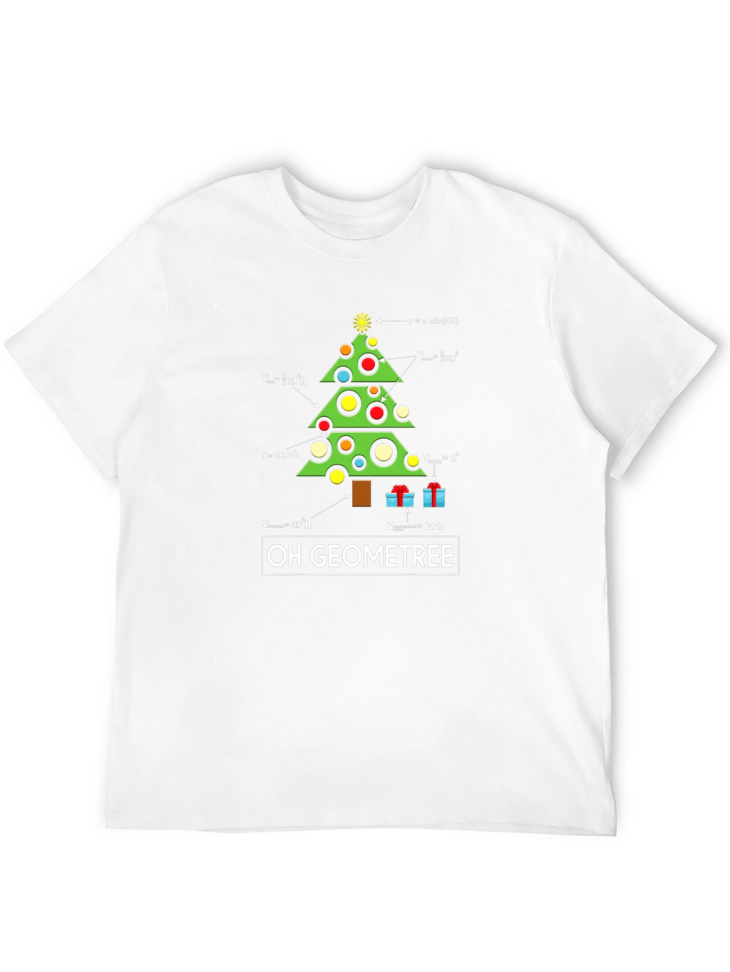 Oh Geometree Math Christmas T-Shirt