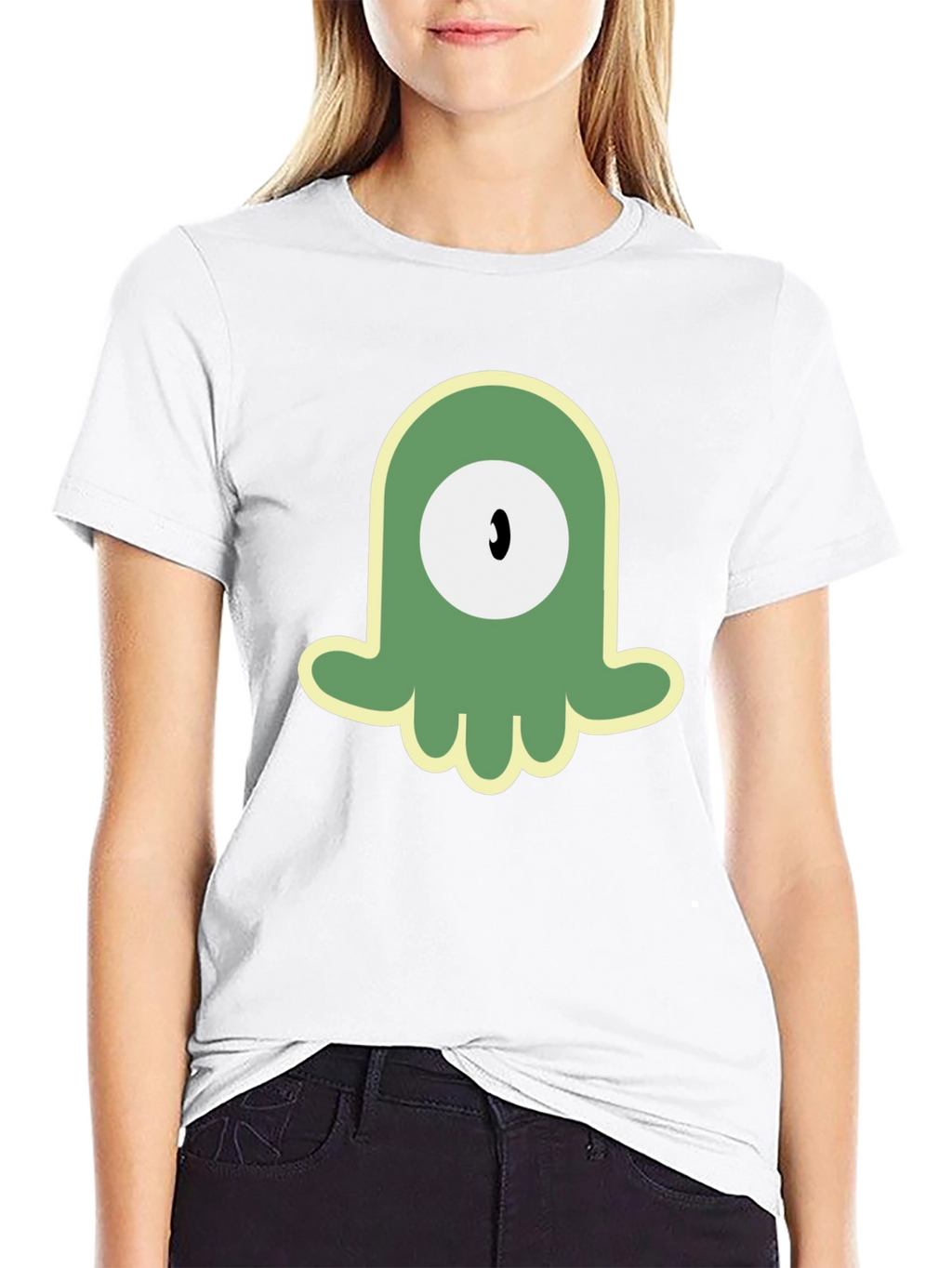 One-Eyed Alien Graphic Black T-Shirt