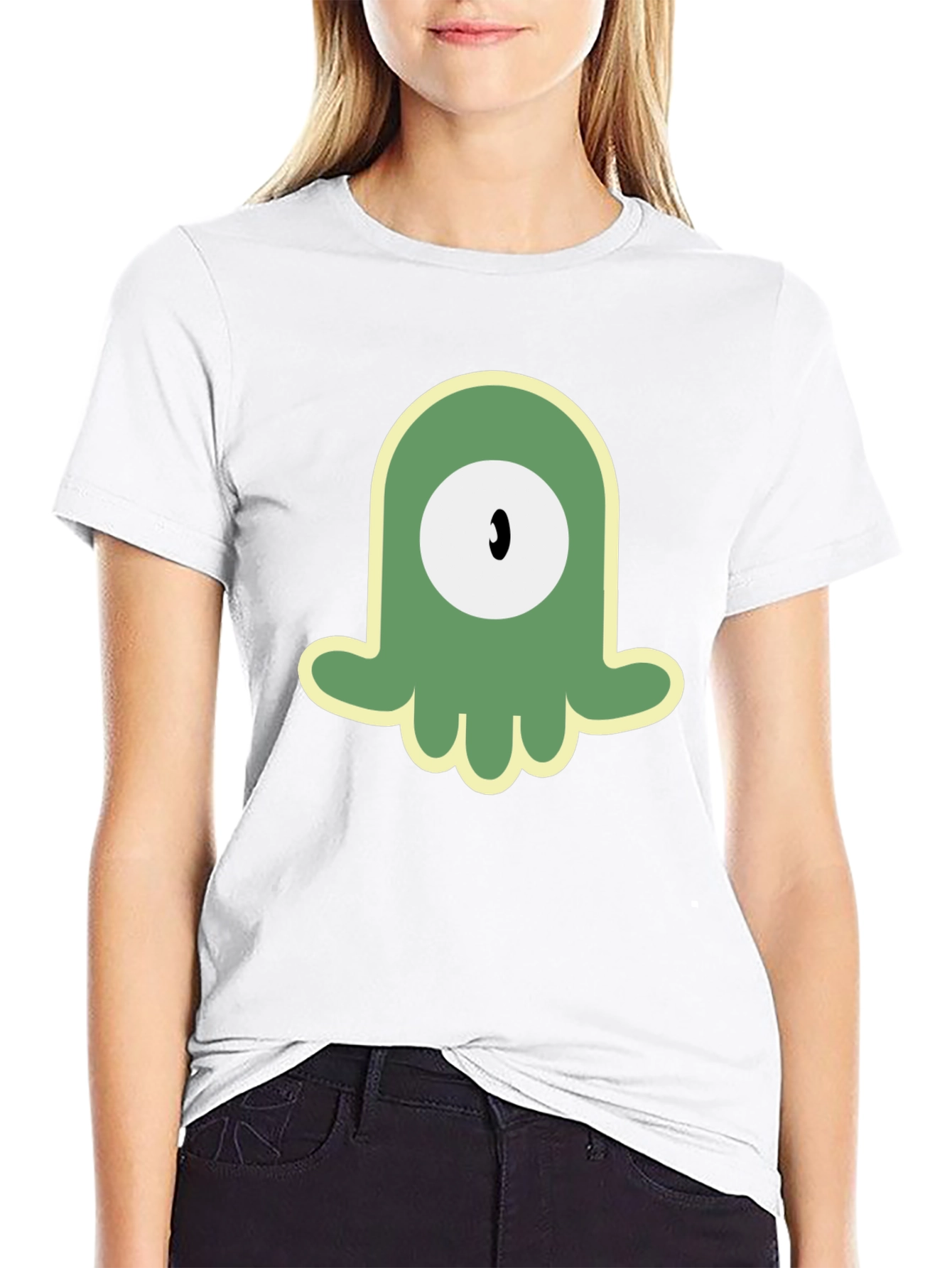 One-Eyed Alien Graphic Black T-Shirt