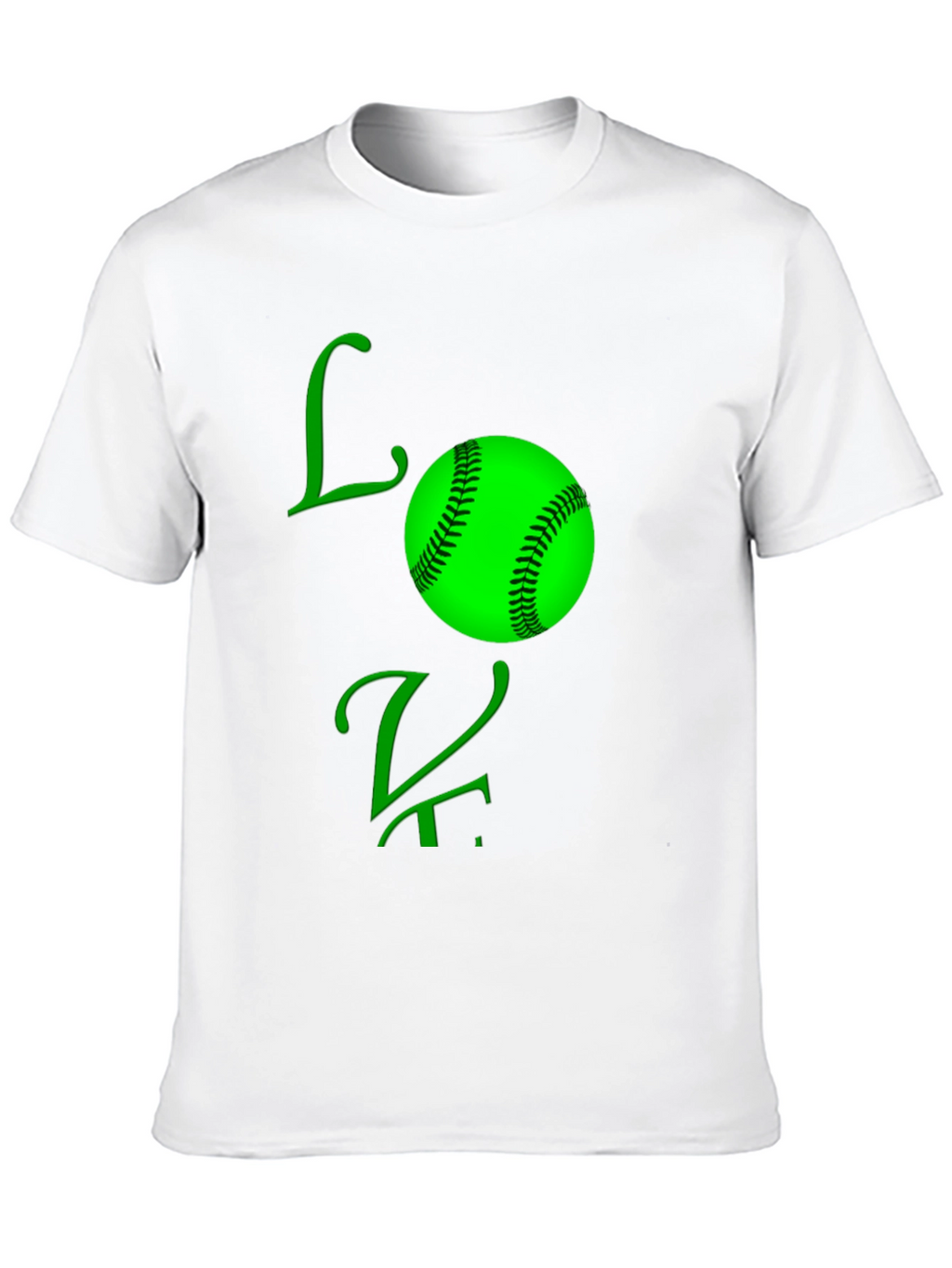 Love Baseball Black T-Shirt