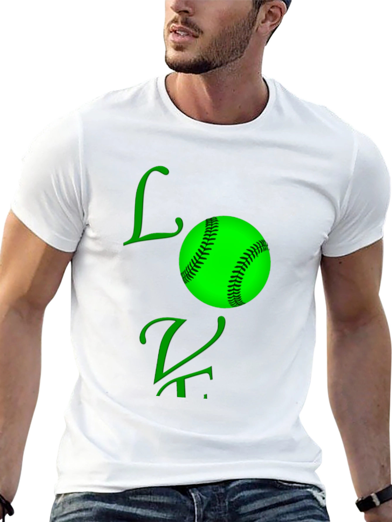 Love Baseball Black T-Shirt