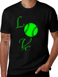 Love Baseball Black T-Shirt