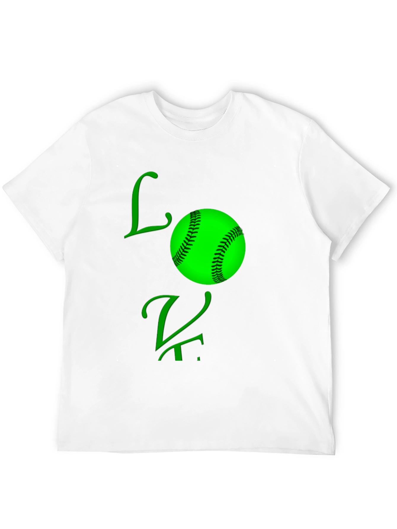 Love Baseball Black T-Shirt