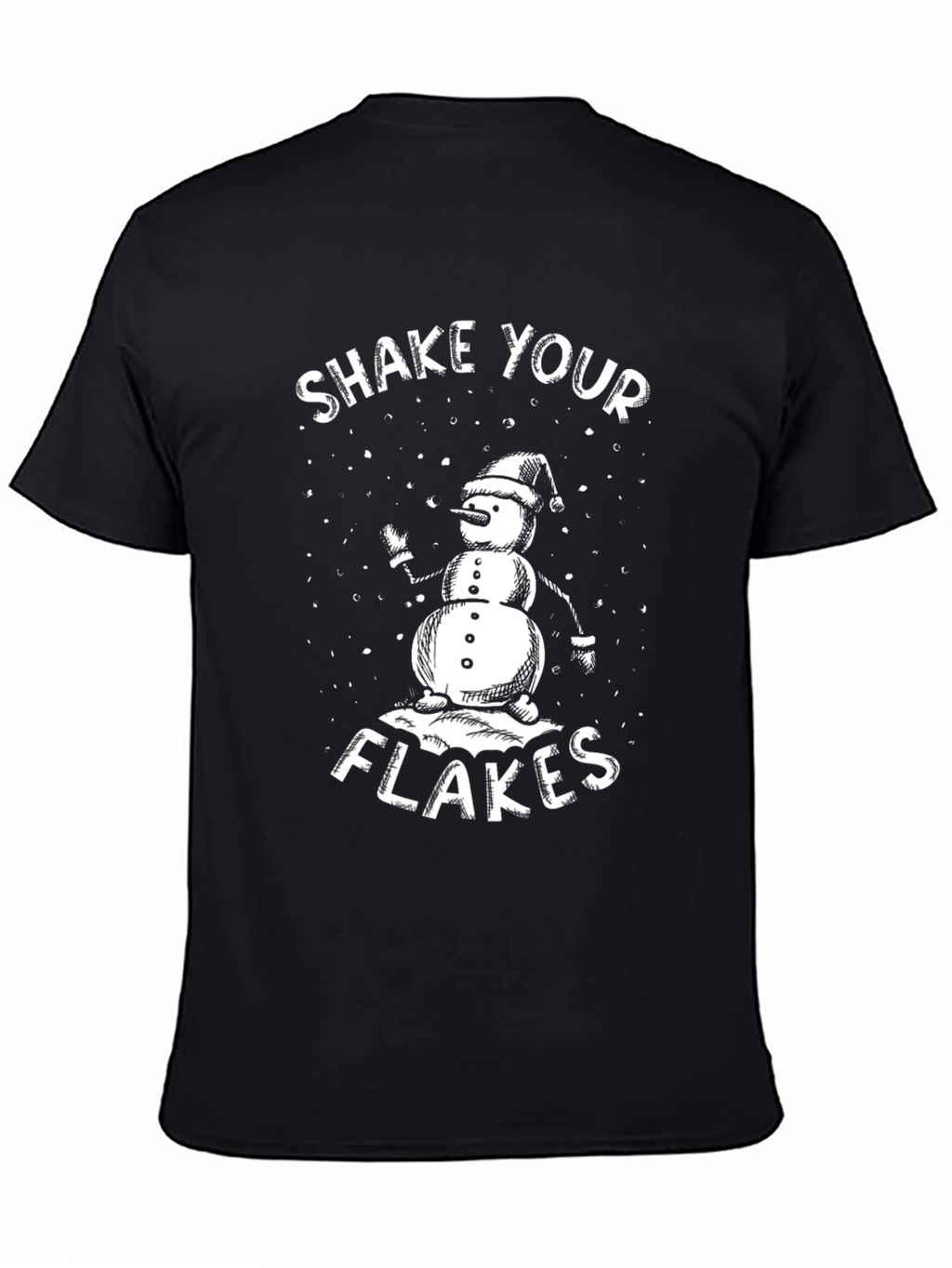 Shake Your Flakes T-Shirt - Funny Snowman Graphic Tee