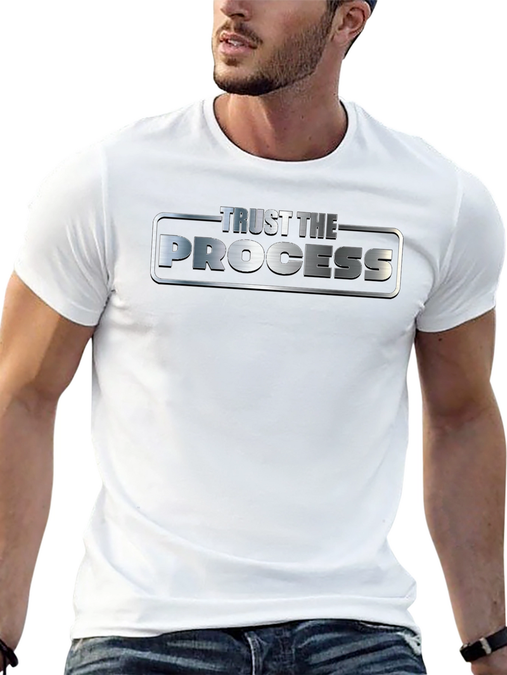 Trust the Process Graphic T-Shirt - Stylish Mens Tee