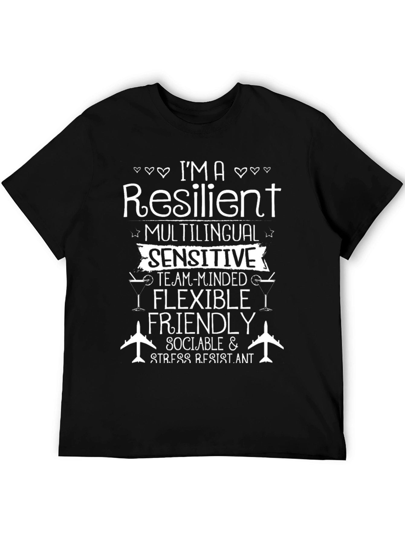 Resilient Multilingual T-Shirt - Positive Attribute Design