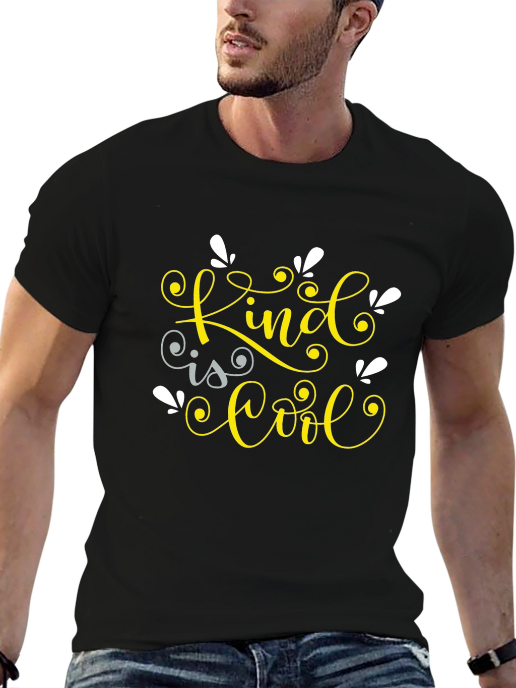 Kind is Cool Graphic Tee - Black