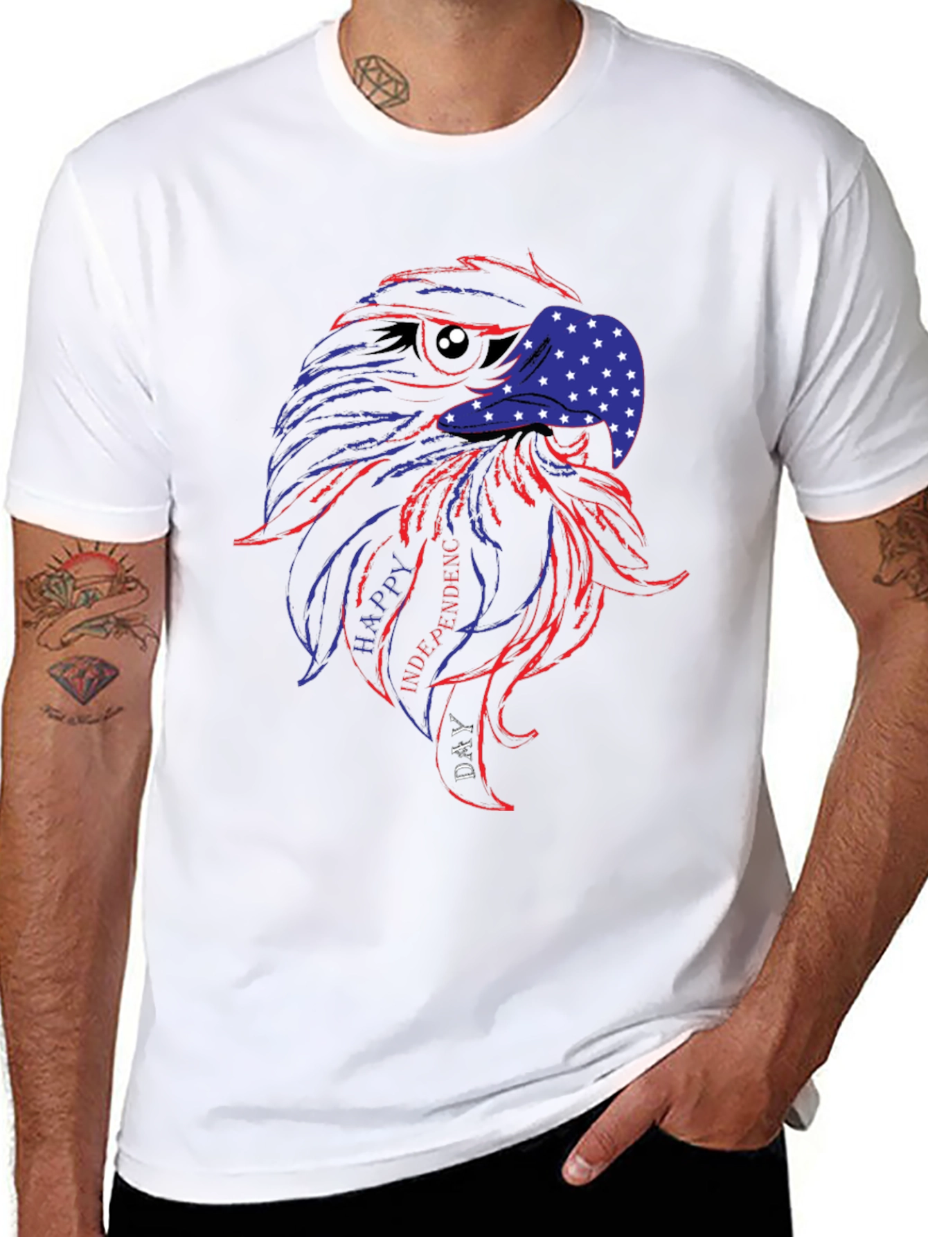 Patriotic Eagle T-Shirt - Happy Independence Day