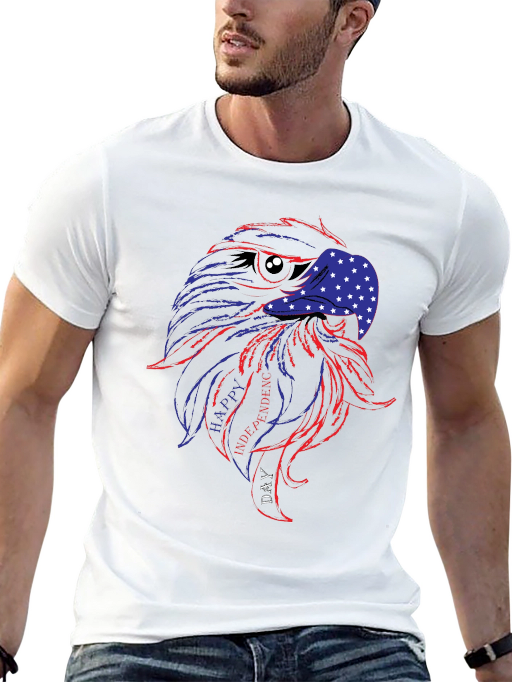 Patriotic Eagle T-Shirt - Happy Independence Day