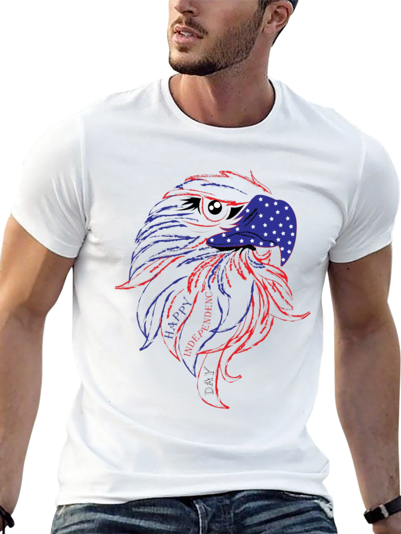Patriotic Eagle T-Shirt - Happy Independence Day
