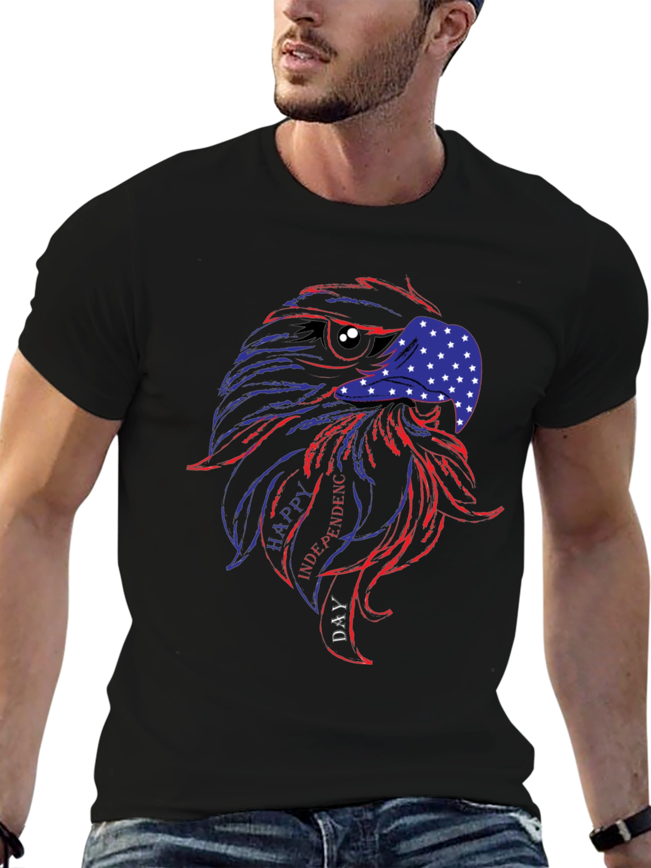 Patriotic Eagle T-Shirt - Happy Independence Day