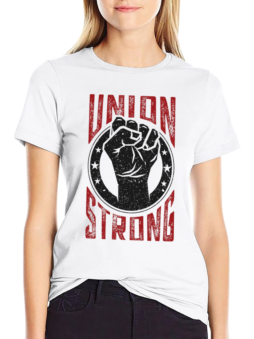 Union Strong Graphic Tee - Labor Rights Shirt