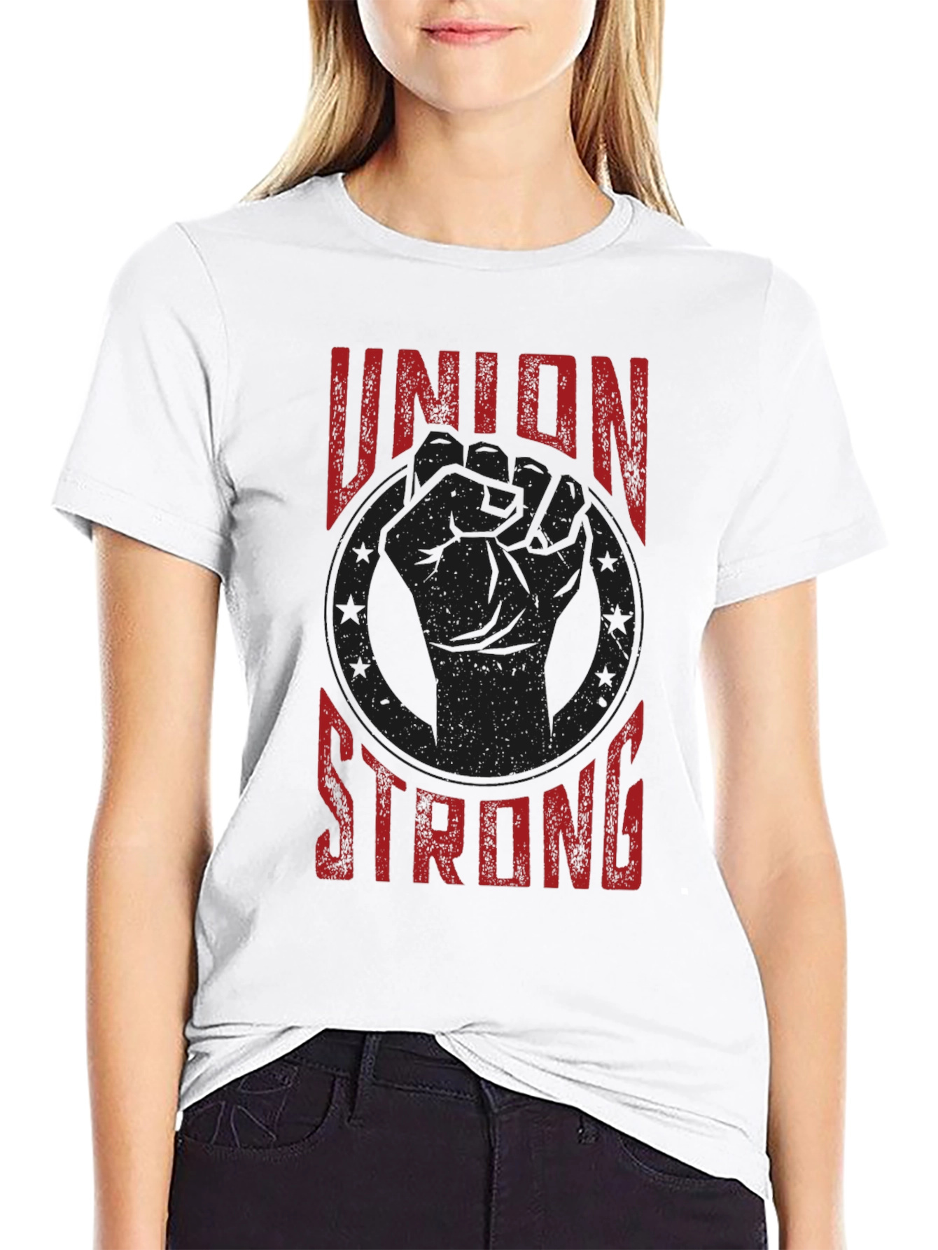 Union Strong Graphic Tee - Labor Rights Shirt