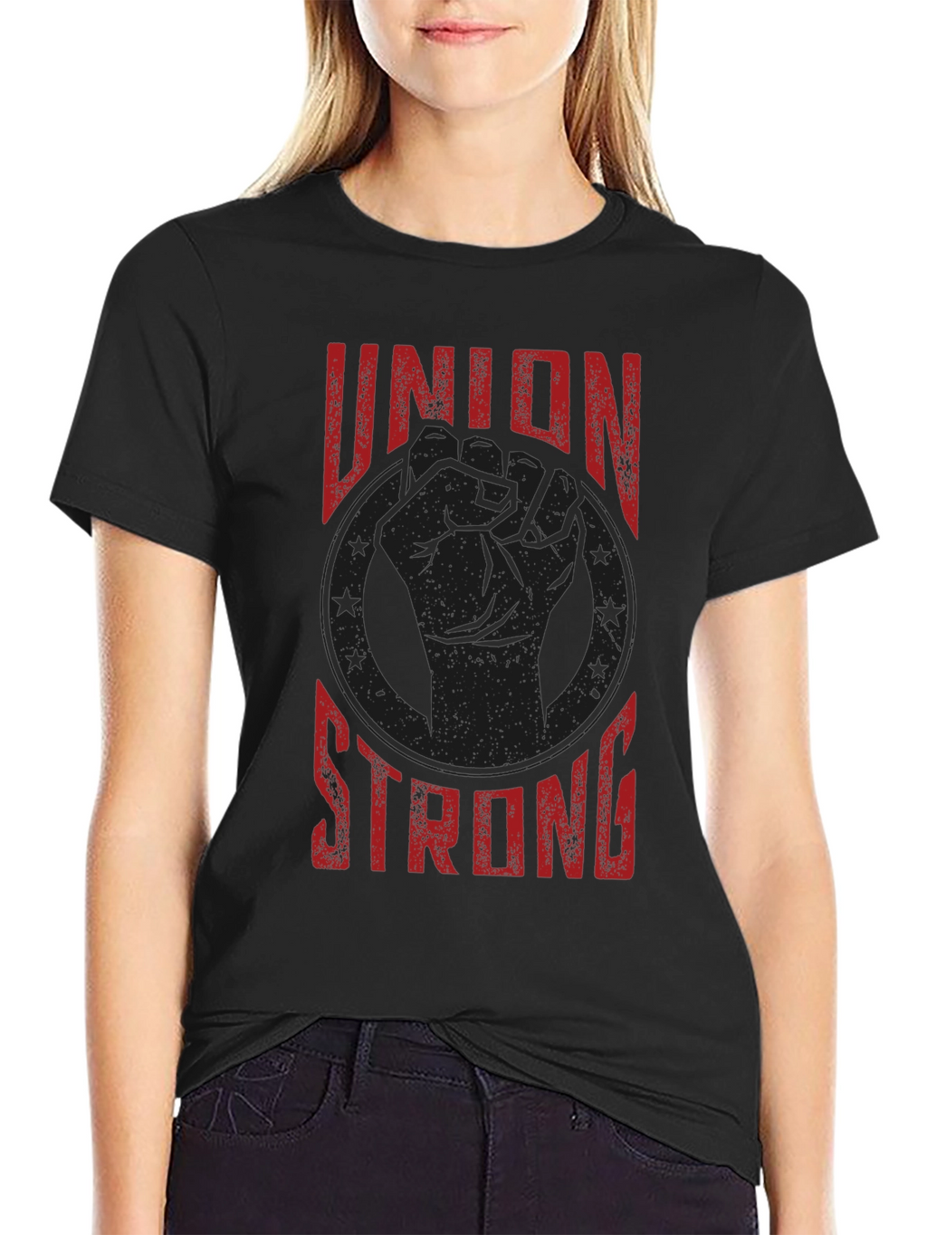 Union Strong Graphic Tee - Labor Rights Shirt