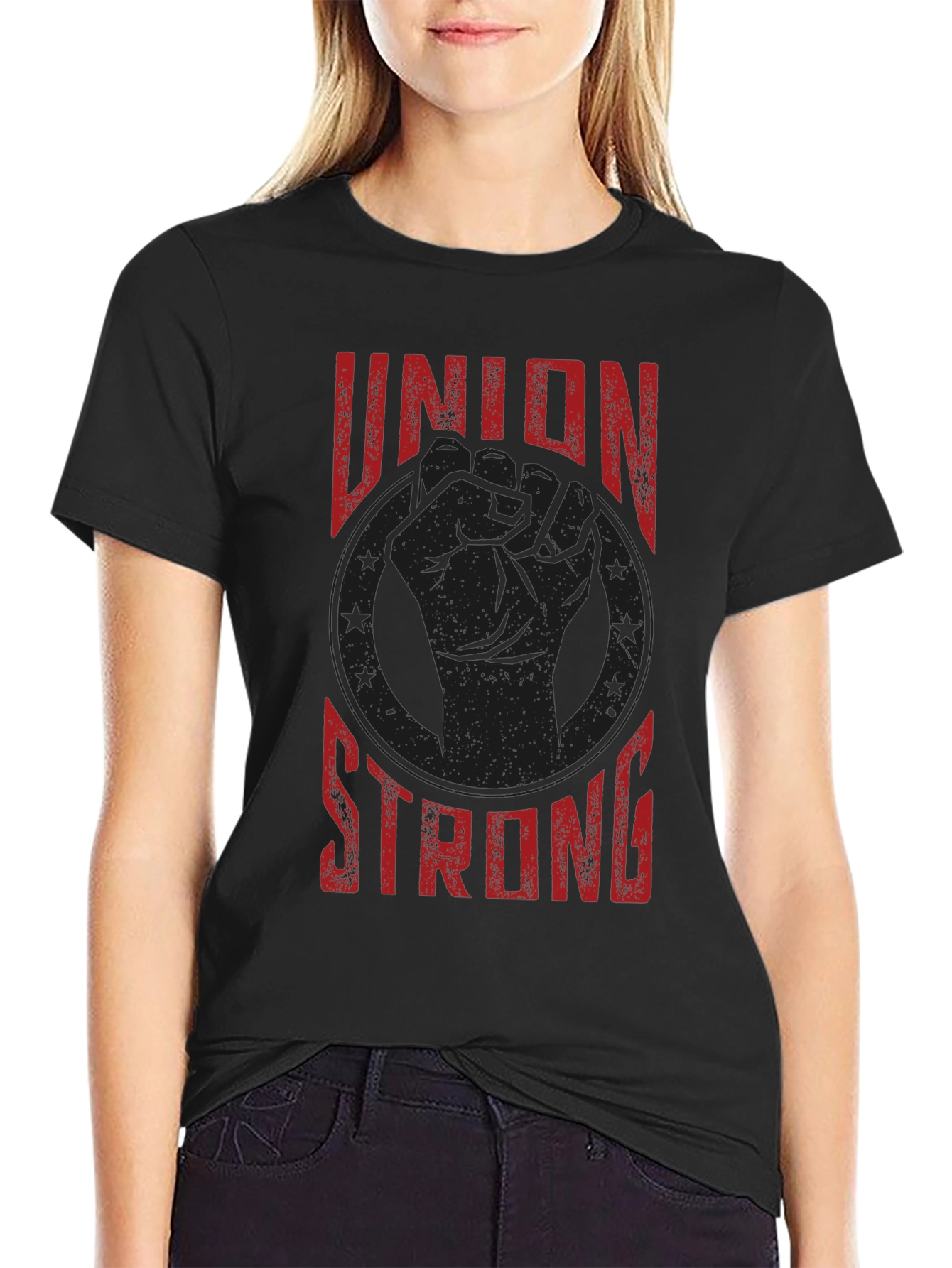 Union Strong Graphic Tee - Labor Rights Shirt