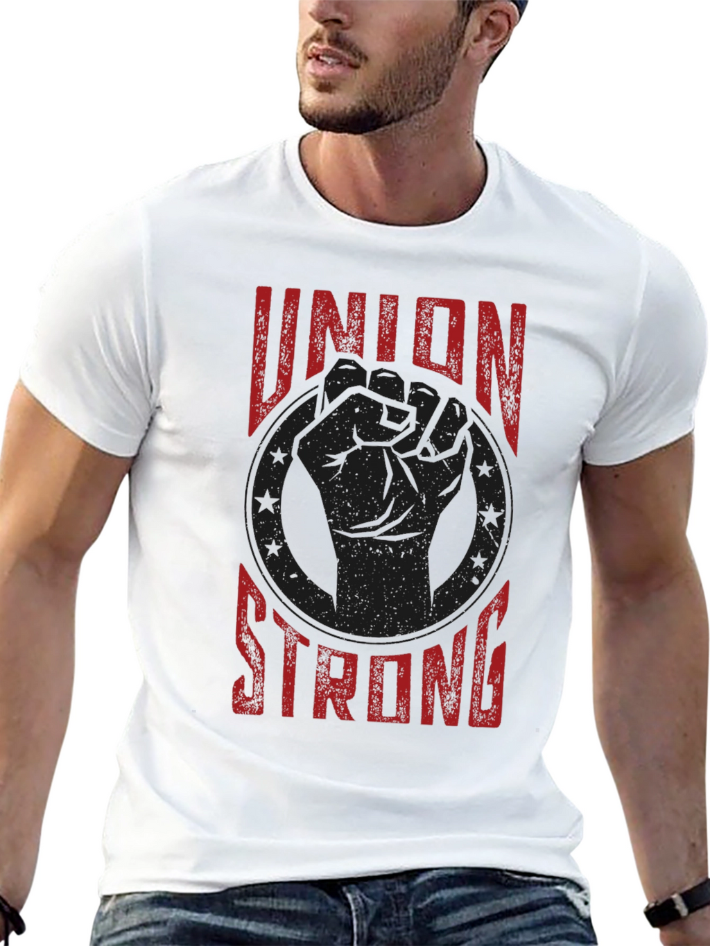 Union Strong Graphic Tee - Labor Rights Shirt