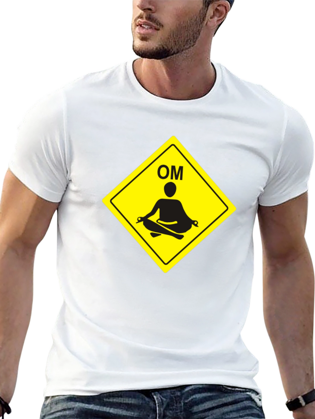 Meditate OM Symbol Black T-Shirt