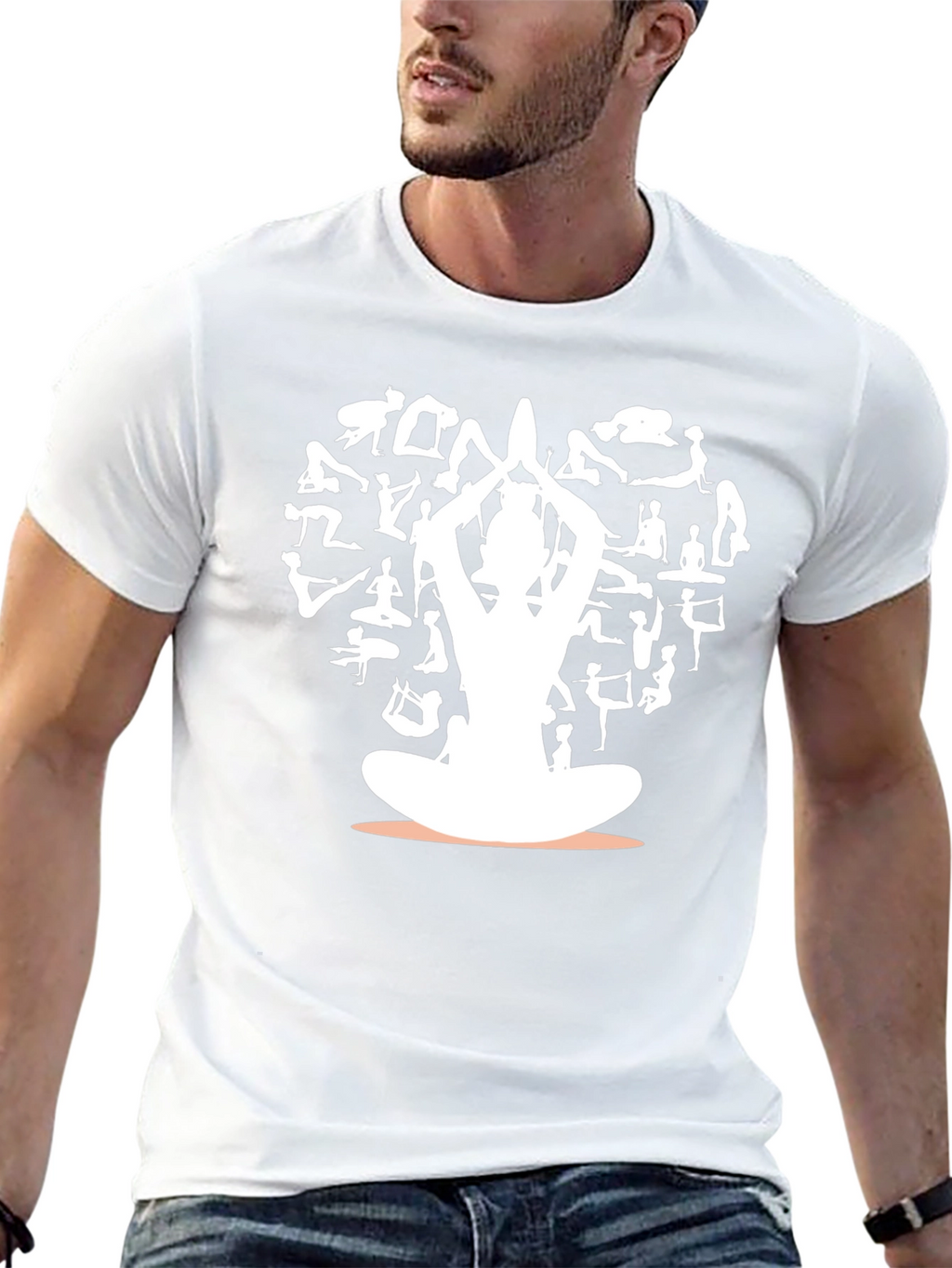 Yoga Pose Graphic Tee - Zen Style Comfort