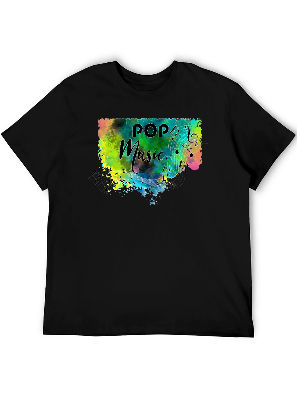 Pop Music Splash Graphic T-Shirt