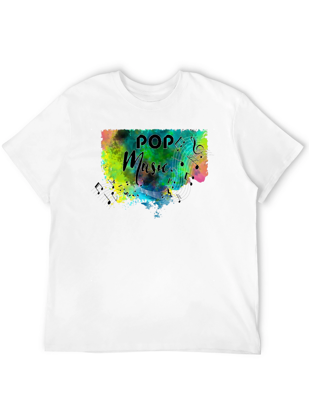 Pop Music Splash Graphic T-Shirt