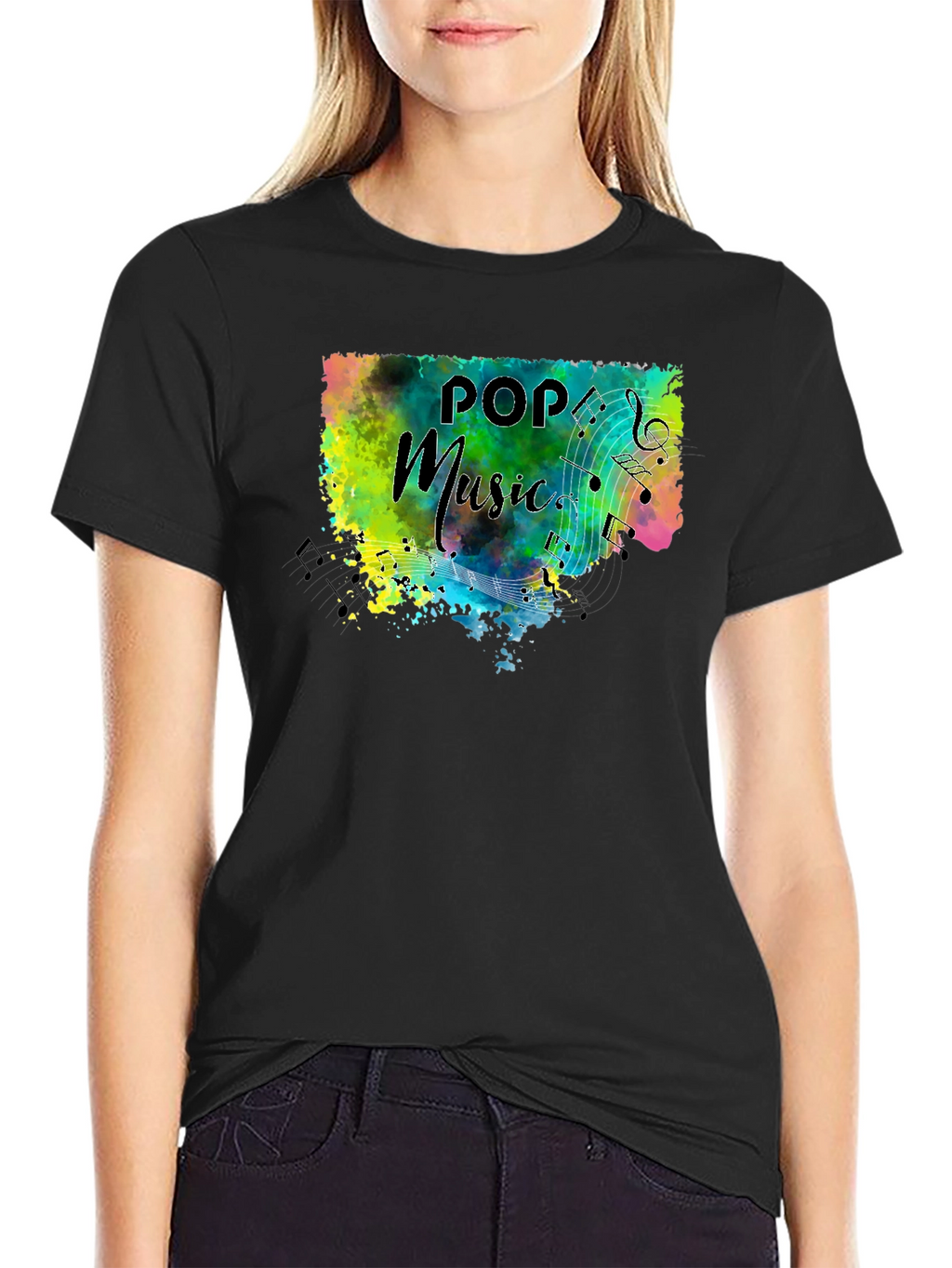 Pop Music Splash Graphic T-Shirt