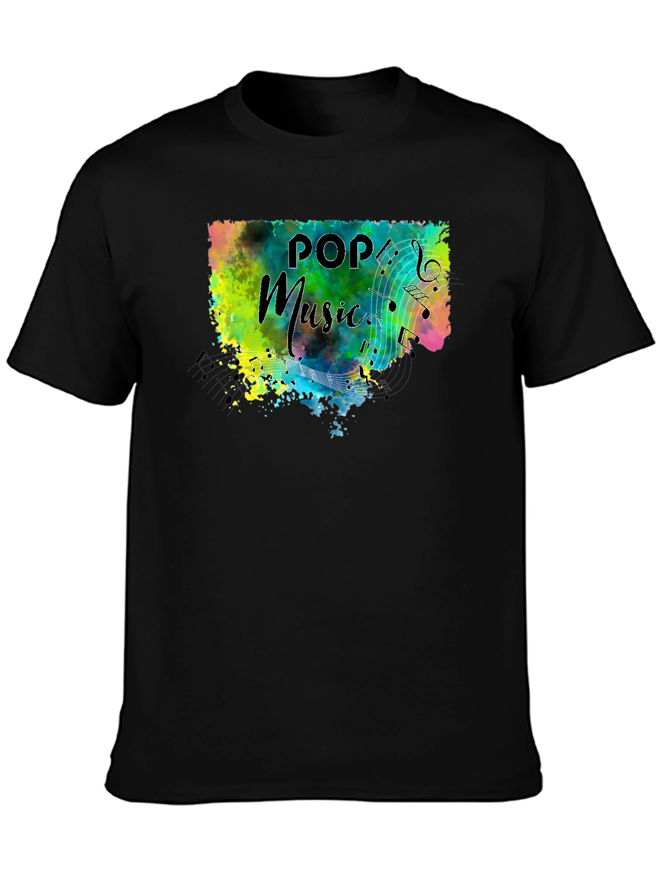 Pop Music Splash Graphic T-Shirt