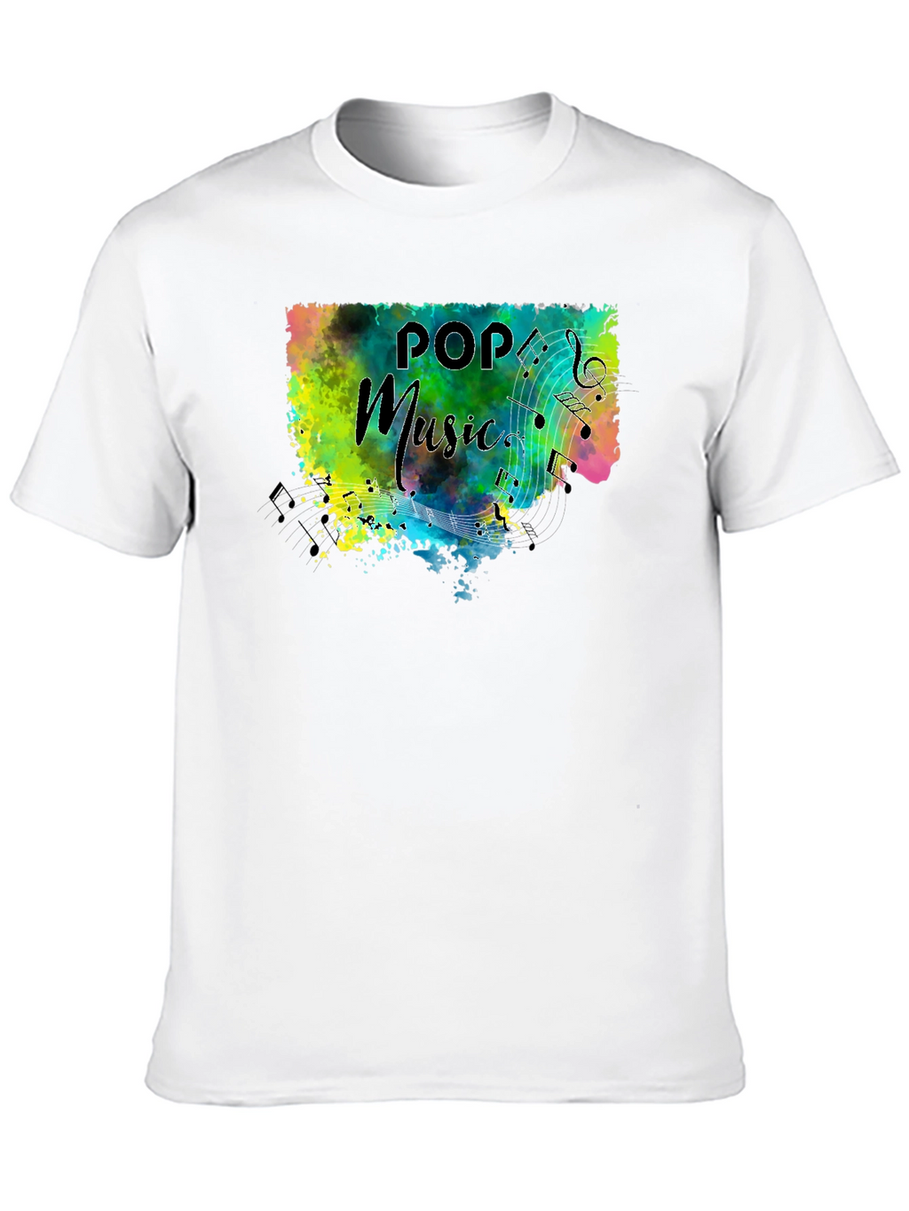 Pop Music Splash Graphic T-Shirt
