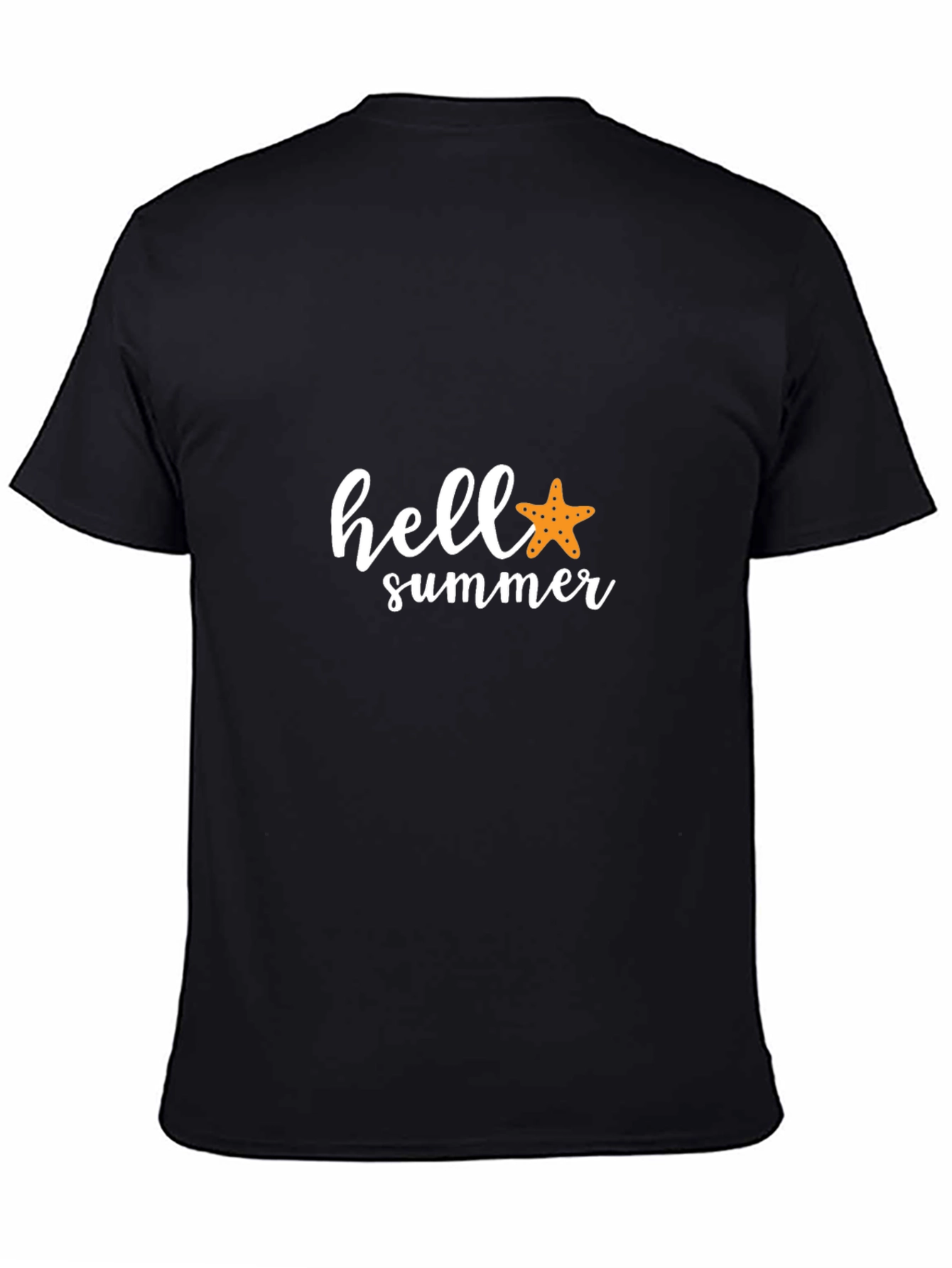 Hello Summer Black Graphic Tee